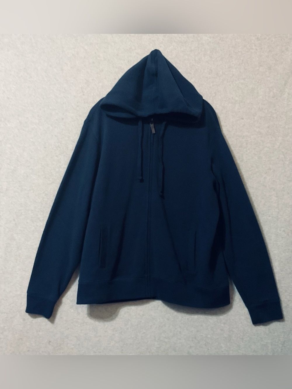 Faded GloryMen's Navy Zip-Up Hooded Sweater SZ XL